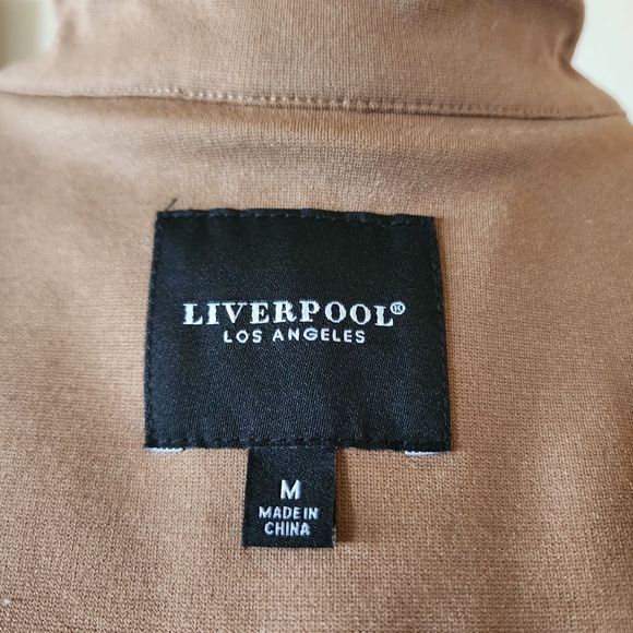 🔥Liverpool X Living in Yellow Becca Double Breasted Tan Blazer - Picture 12 of 15